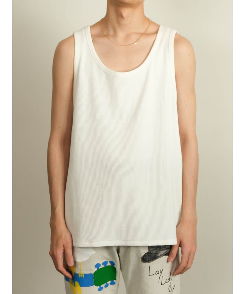 【KANEMASA PHIL. 】Waffle Tank Top（ECRU） KANEMASA PHIL. 
