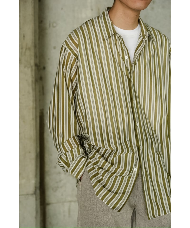 KANEMASA PHIL. 46G Atmosphere Stripe L/S Shirt