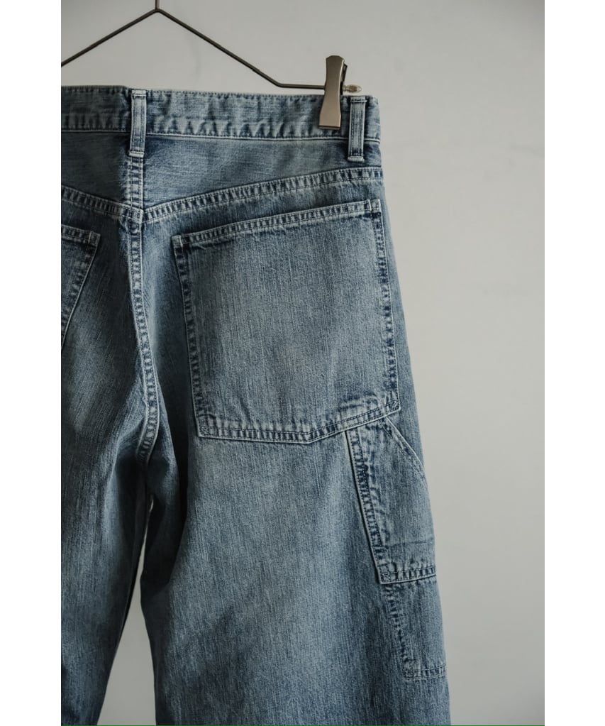 ULTERIOR FADED LIGHT DENIM PAINTER PANTS | Must