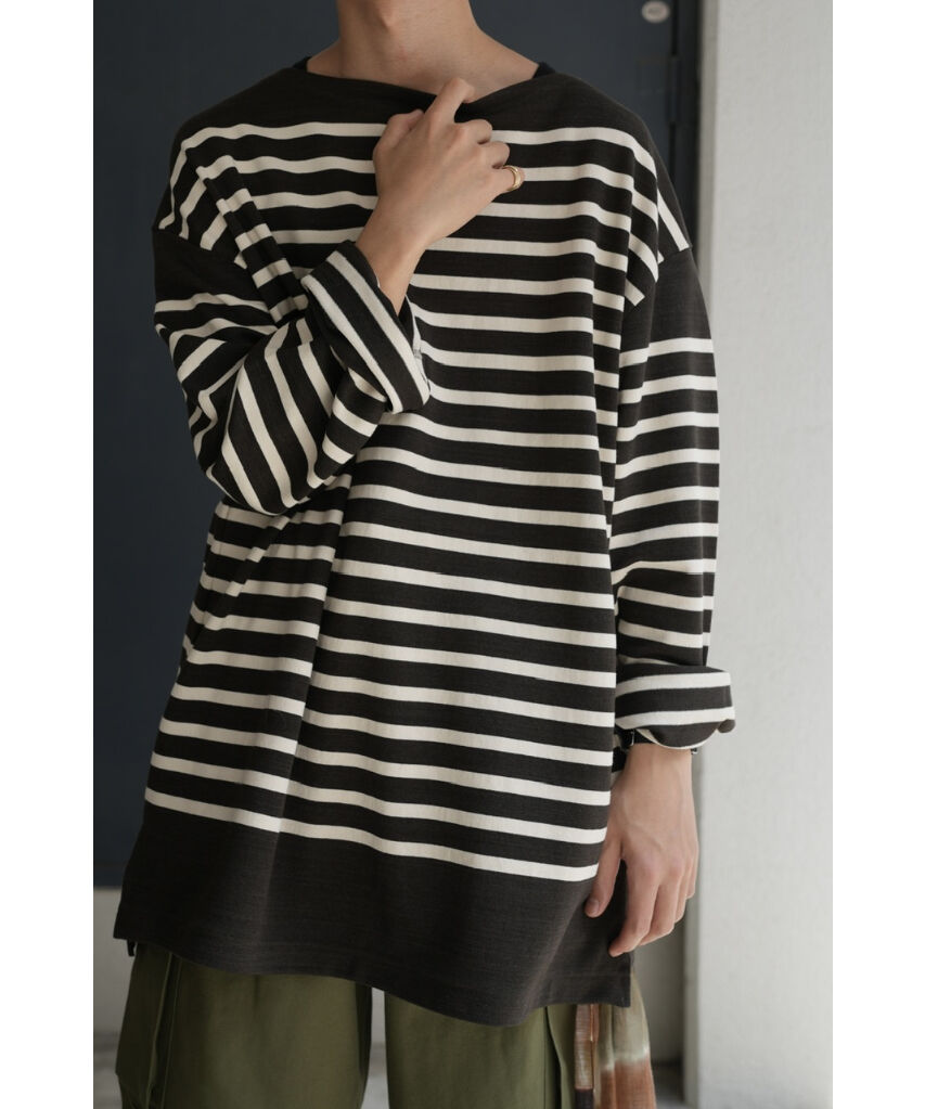 blurhms ROOTSTOCK Border Basque Shirt | MusterW