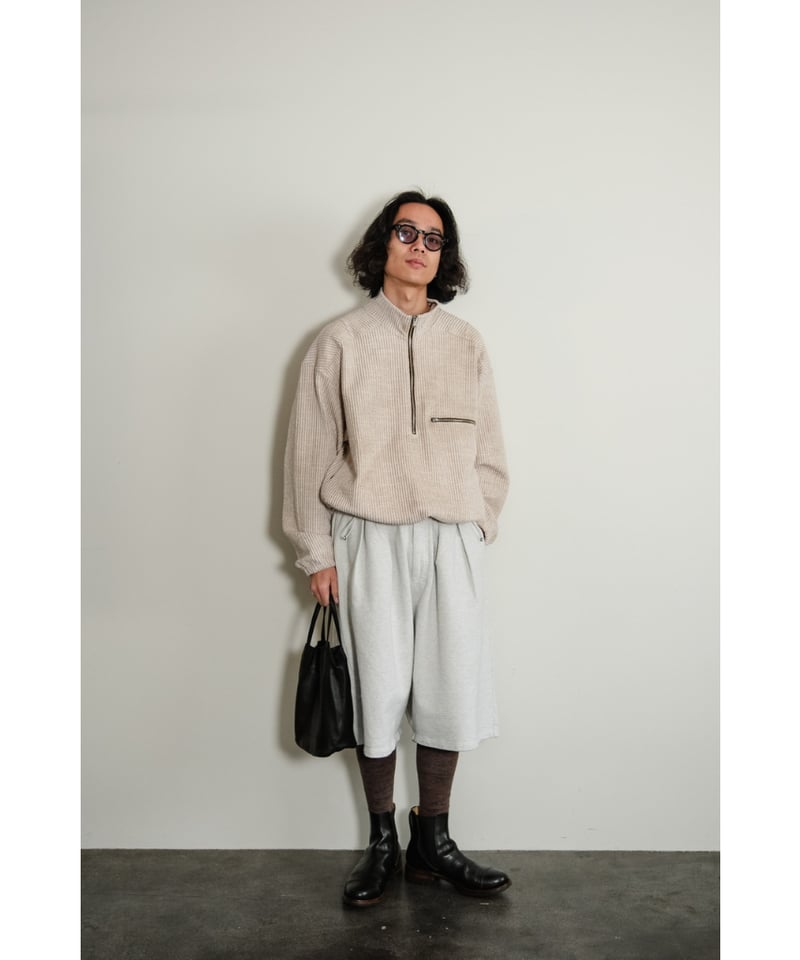 パンツ 25SS ancellm 3/4 TUCK SWEAT SHORTS 2025SS】 ANCELLM (アンセルム) 