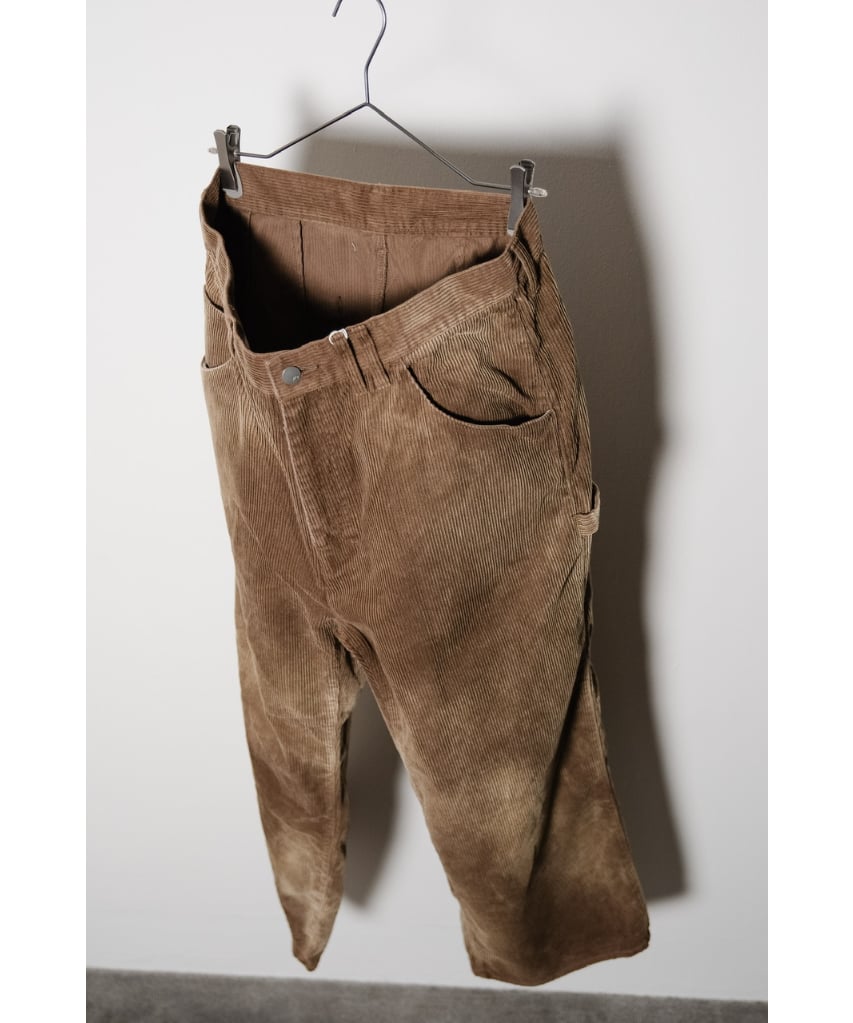 パンツ ANCELLM CORDED VELVETEEN PAINTER PANTS ANCELLM - CORDED VELVETEEN PAINTER PANTS | BLACK