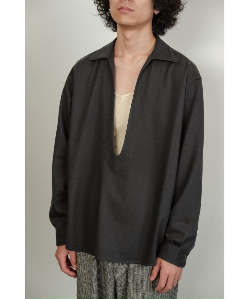 KANEMASA PHIL. 36G Wool Varruse Shirt | MusterW