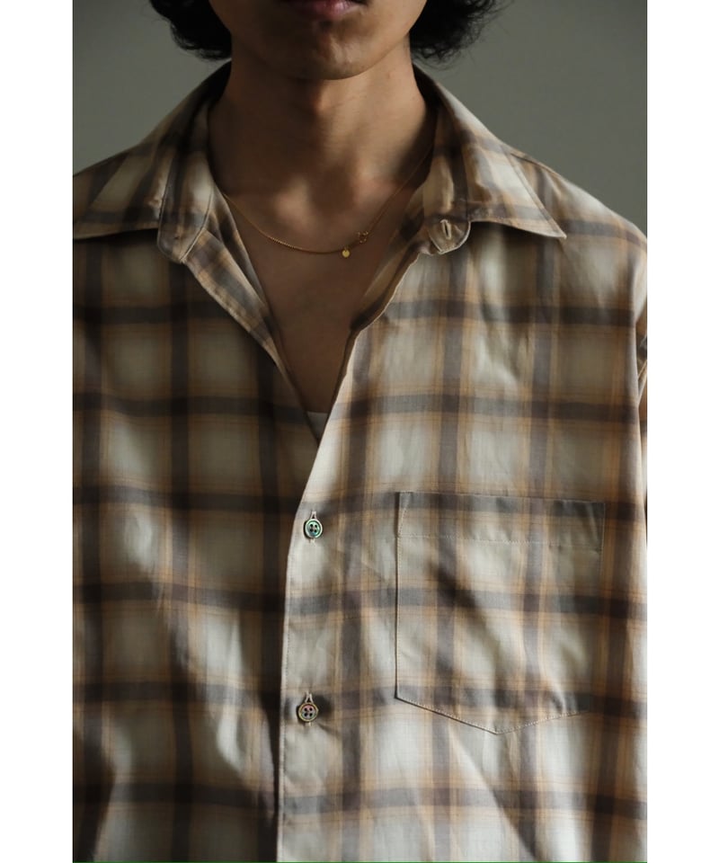 ULTERIOR C/W CHECKED TWILL SHIRT | MusterWerk Sud. ULTERIOR C/W CHECKED TWILL SHIRT | MusterWerk Sud.
