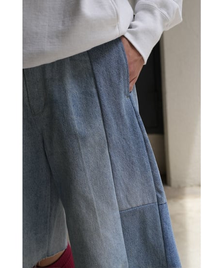 SEEALL RECONSTRUCTED BELTED BIG SHORTS