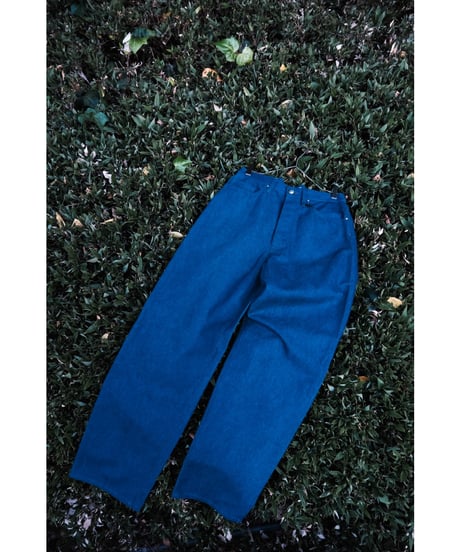 The CLASIK KUURA DENIM BACK BELT 5 POCKET TROUSER
