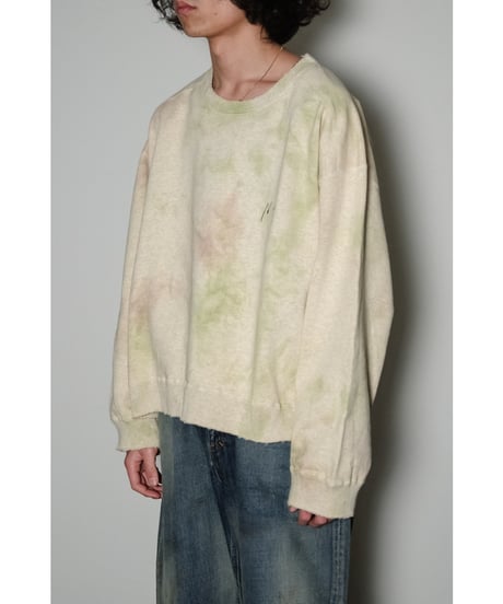 ANCELLM MARBLING SWEAT SHIRT