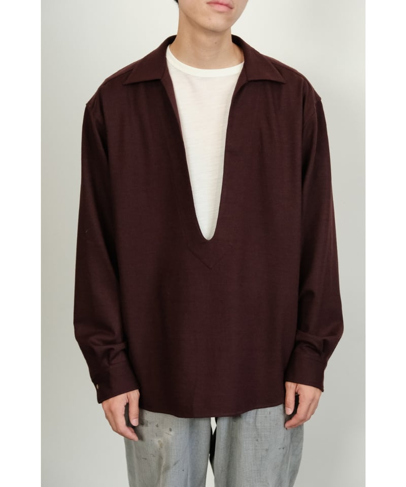 KANEMASA PHIL. 36G Wool Varruse Shirt | MusterW