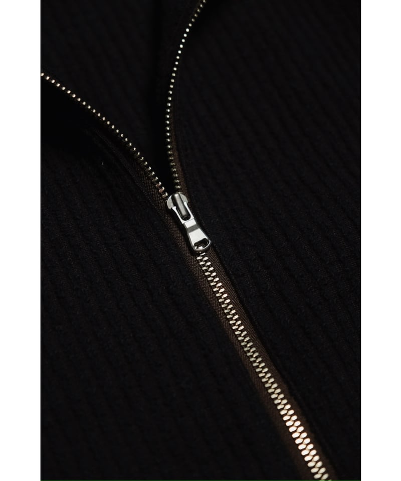 ANCELLM CUT STRIPE HALF ZIP PULL OVER SHIRT | M