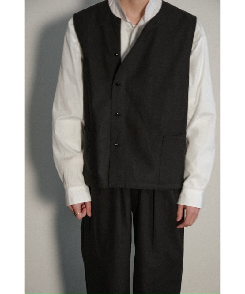 美品m's braque エムズブラック ベスト 2019ss 1LDK m's braque (エムズ ブラック) SILK-LOFT QUILTING CAR LONG