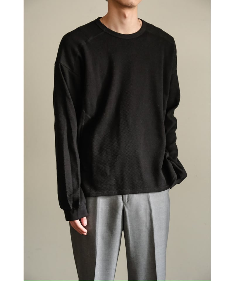 ANCELLM WAFFLE CREW NECK LS | MusterWerk Sud.