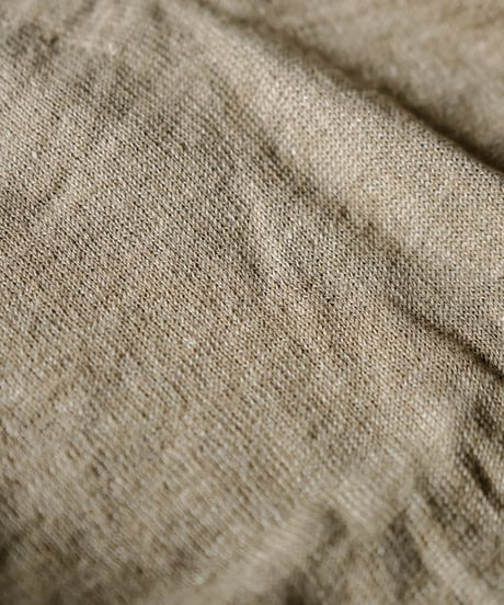 Olde H & Daughter LINEN / SILK PLAIN STITCH V NECK N/S