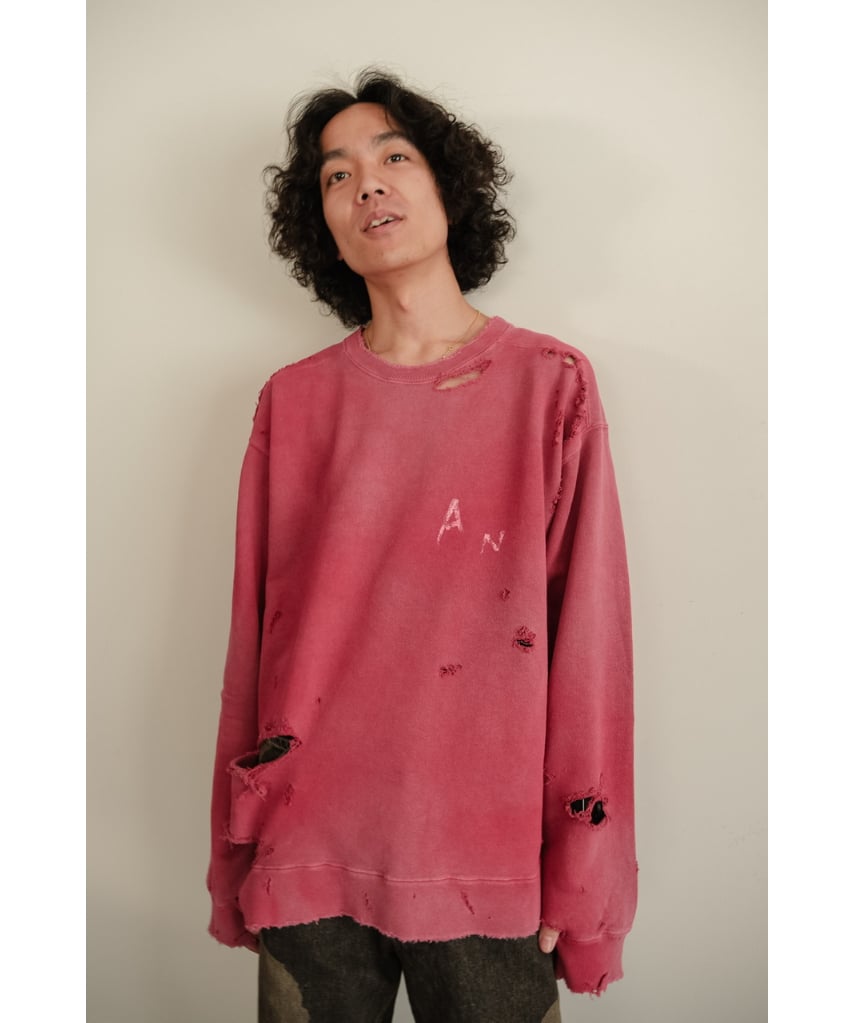 ANCELLM CRASH UNEVEN OVER SWEAT SHIRT | MusterW ANCELLM CRASH UNEVEN OVER SWEAT SHIRT | MusterW
