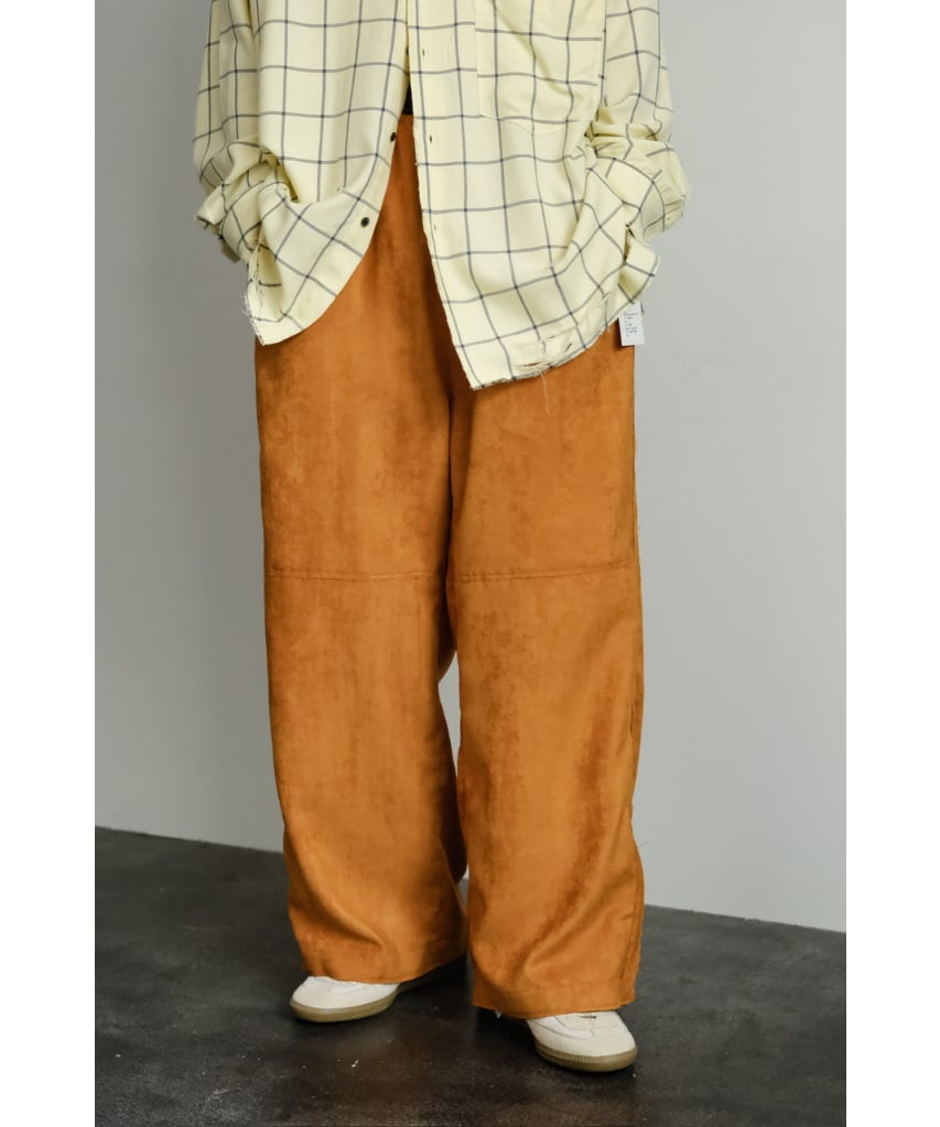 ANCELLM VEGAN LEATHER SIDE LINE PANTS | MusterW ANCELLM VEGAN LEATHER SIDE LINE PANTS | MusterW