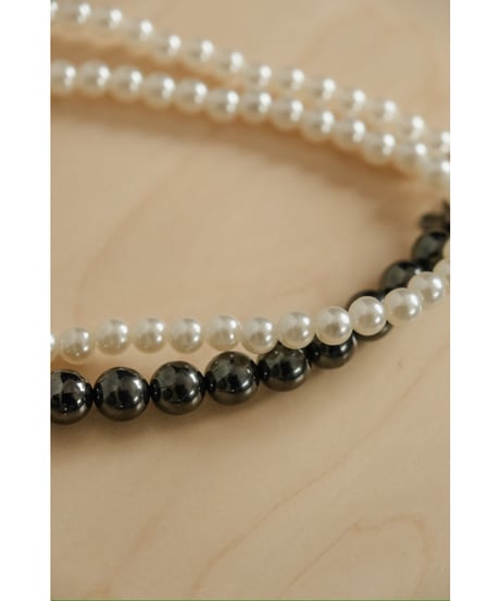 m's braque "Exclusive" 2WAY Fake Pearl Necklace & Bracelet