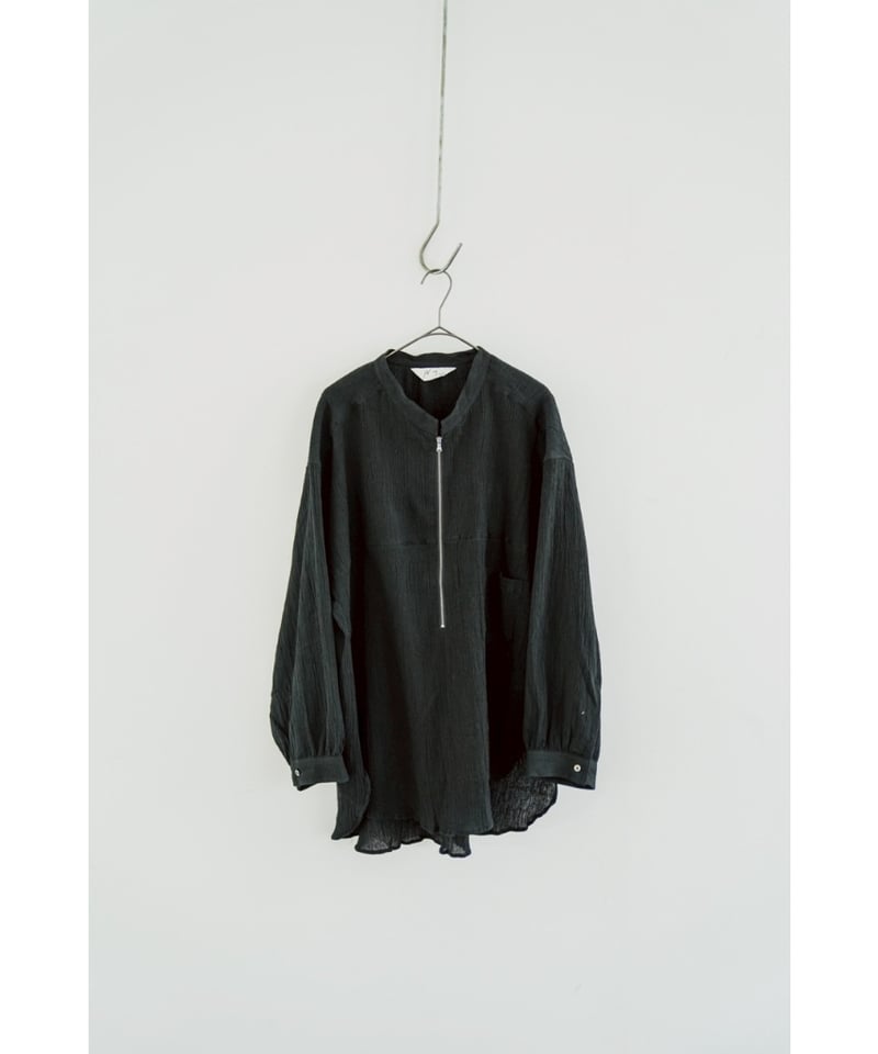 ANCELLM CREPE HALF ZIP SHIRT | MusterWerk Sud.