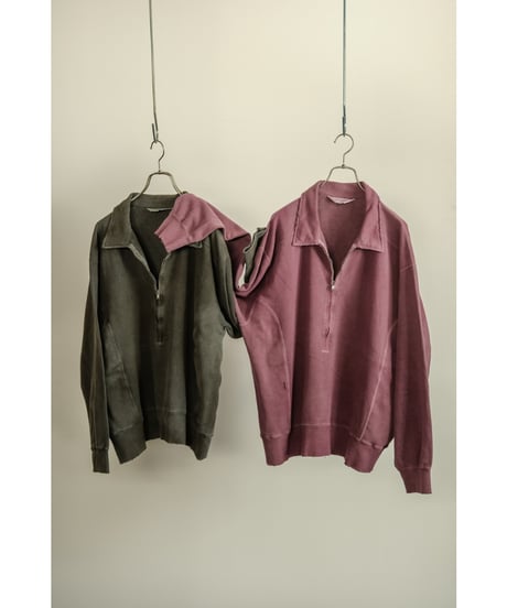 ANCELLM HALF ZIP SWEAT SHIRT