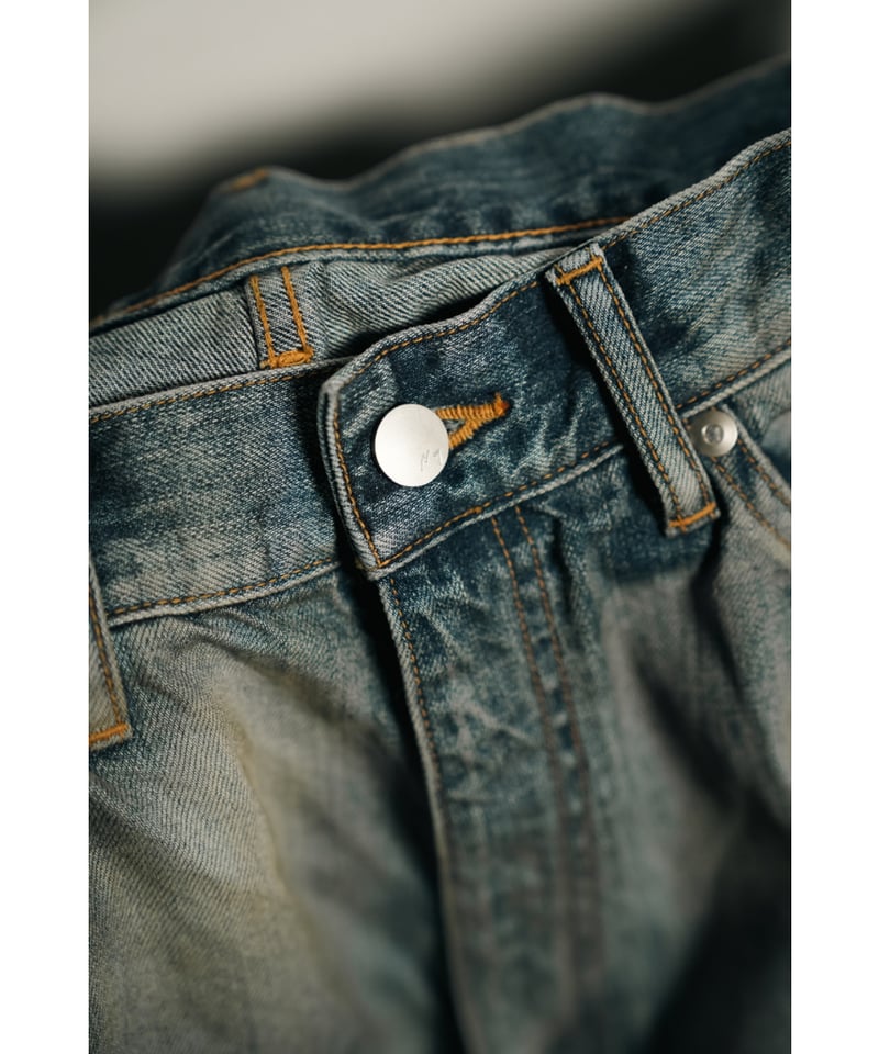 ANCELLM DAMAGE WIDE 5P DENIM PANTS | MusterWerk ANCELLM DAMAGE WIDE 5P DENIM PANTS | MusterWerk