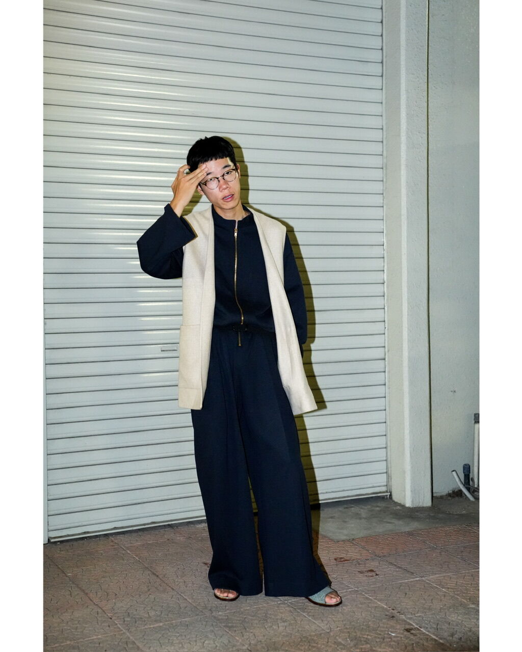 m's braque エムズブラック LONG SLEEVES JUMP SUIT ジャンプスーツ パープル系 ML