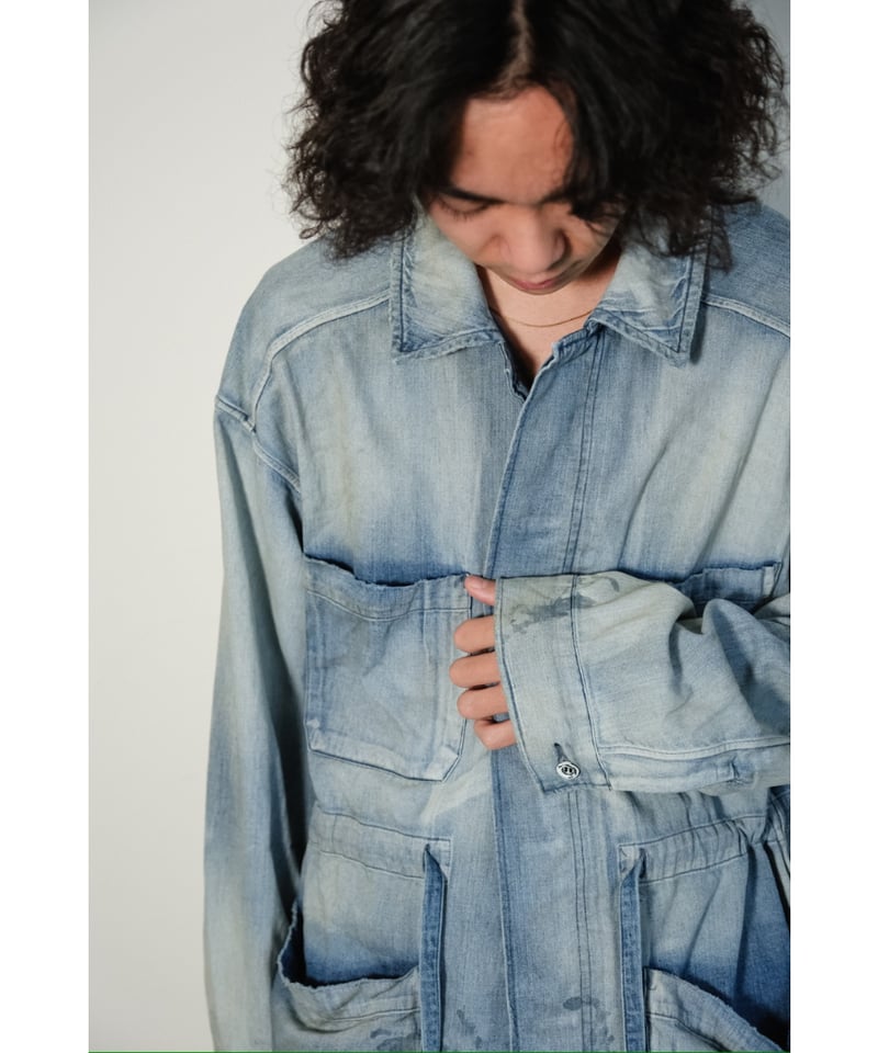 ANCELLM AGING DENIM SHIRT JACKET | MusterWerk Sud. ANCELLM AGING DENIM SHIRT JACKET | MusterWerk Sud.