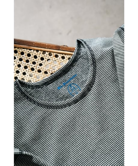 Olde Homesteader YOUTH MOIRE STRIPE JERSEY CREW NECK LONG SLEEVE