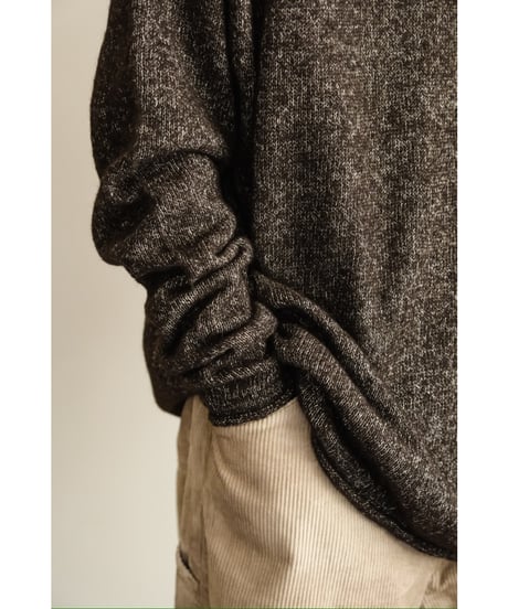 POSTELEGANT Baby Llama Hemp knit Pull-Over