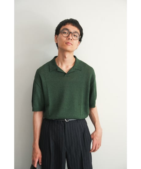 ENCOMING KNITTED HALF POLO