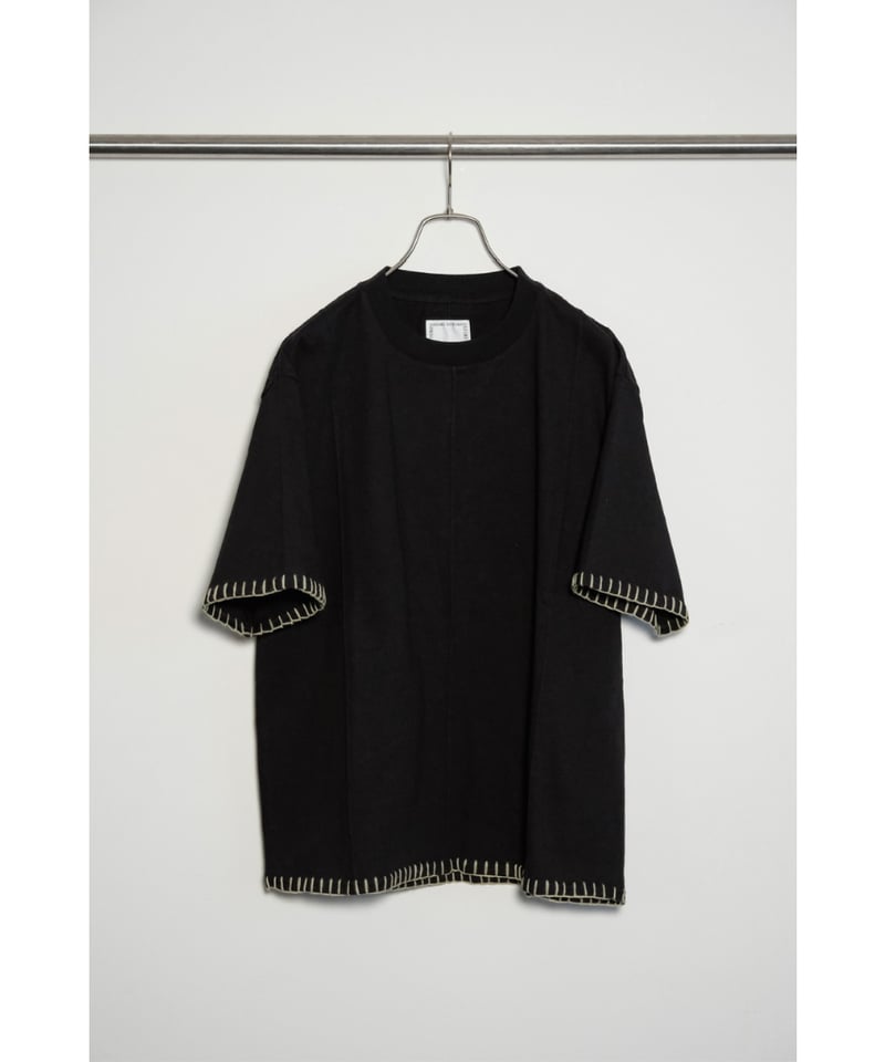 SATORU SASAKI カットソー　Tシャツ　サイズ2 黒 SATORU SASAKI DOUBLE-T-SHIRTS[UWA5-TOP02-109]｜URBAN