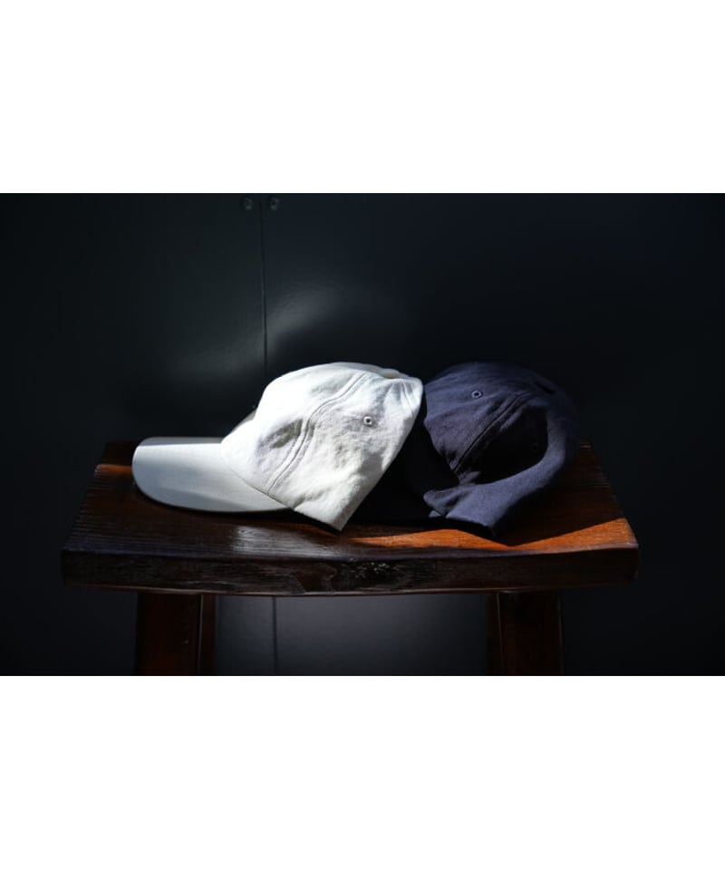 ULTERIOR　備前ツイルギャバジン6パネルキャップ FLAX ULTERIOR WASHED BIZEN GABARDINE 6 PANELED CAP - FLAX - PURAS