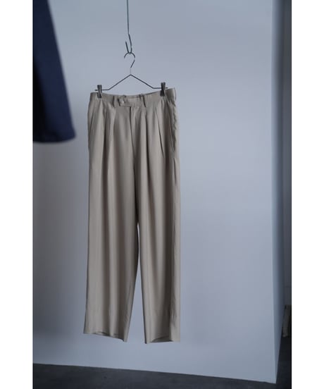 m's braque Limited silk100 TUCK BAGGY
