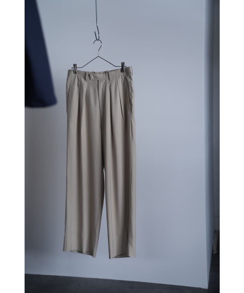 m's braque silk100 TUCK BAGGY 新品未使用 m's braque Limited silk100 TUCK BAGGY | MusterW