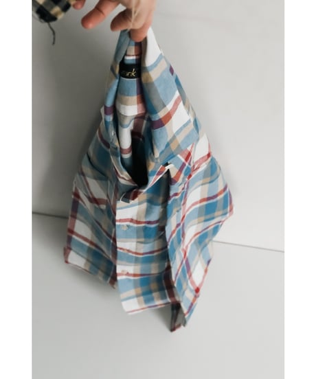 Gurank Plaid open collar shirts