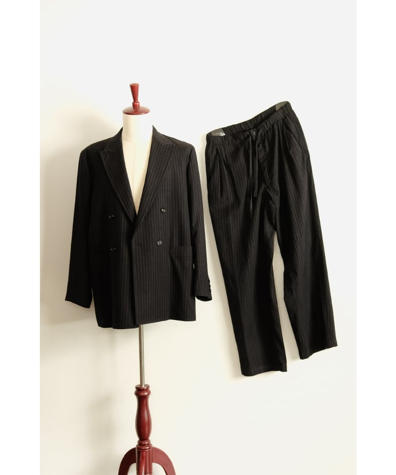 ULTERIOR WASHED WOOL/SILK TWILL DRAWSTRING PANT