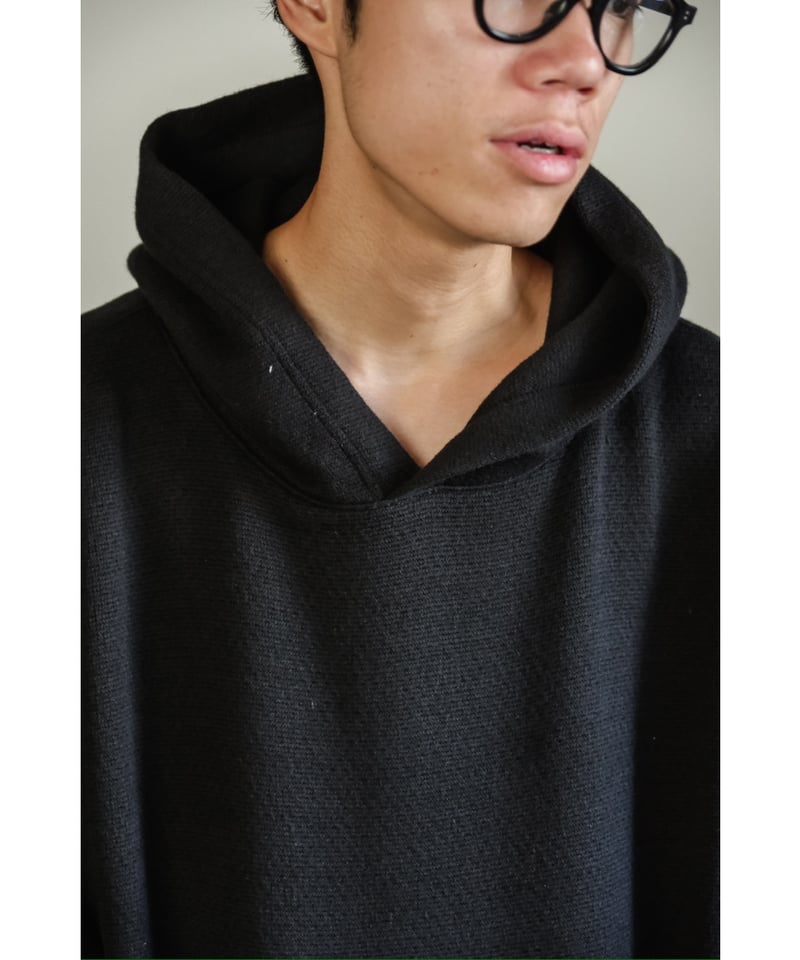 POSTELEGANT Cotton Cashmere Knit Pull-Over Hood