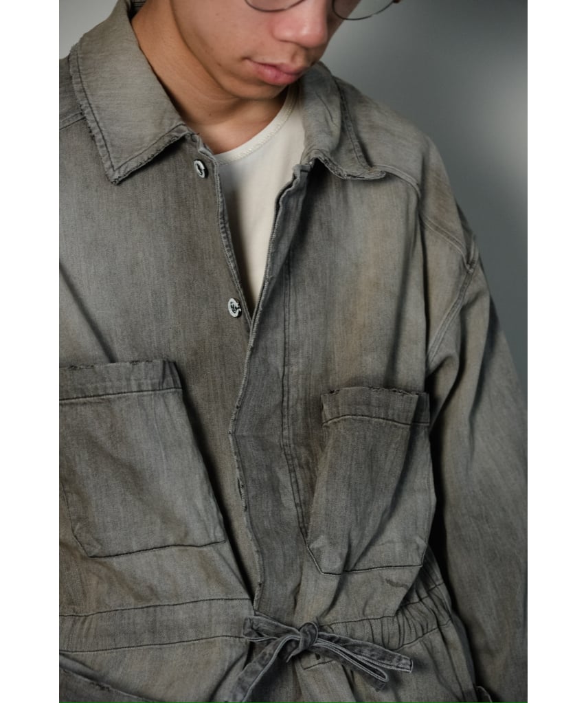 ANCELLM AGING DENIM SHIRT JACKET | MusterWerk Sud. ANCELLM AGING DENIM SHIRT JACKET | MusterWerk Sud.