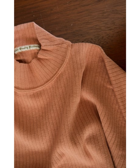 Olde Homesteader "Exclusive" EXTRA COTTON RIB Mock Neck Long Sleeve