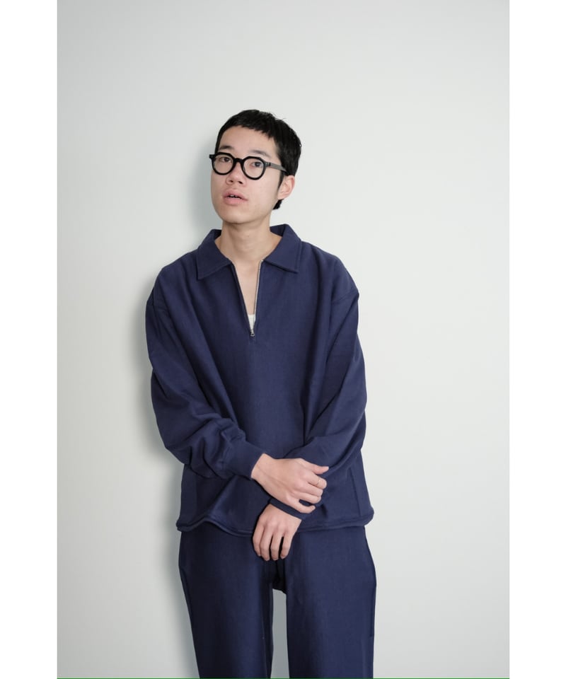 ULTERIOR FADED SILKY TERRY RW HALF ZIP P/O | Mu