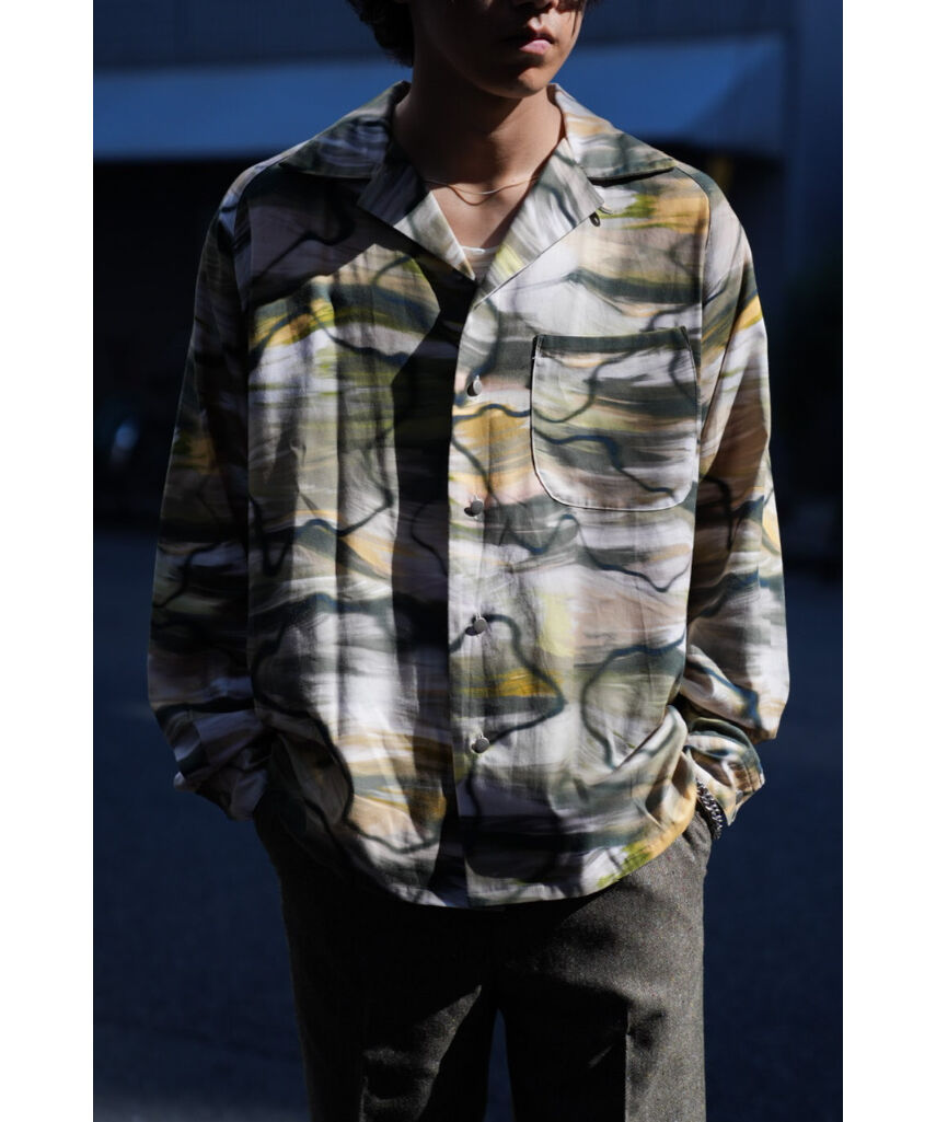 m's braque for MURPHHロングスリーブアロハシャツ m's braque for MURPHH 