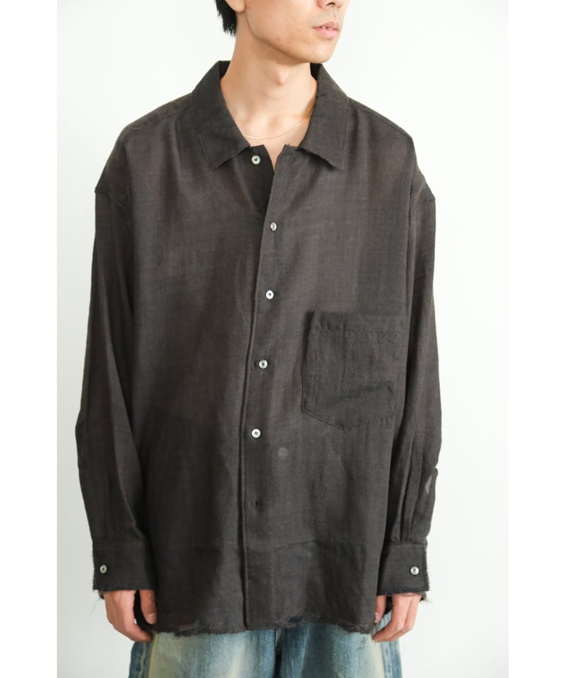 トップス ANCELLM 25AW WOOL KERSEY SHIRT トップス ANCELLM 25AW WOOL KERSEY SHIRT 2025AW】 ANCELLM