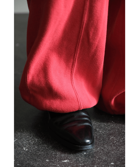ANCELLM SWITCHING SMOOTH KNIT PANTS