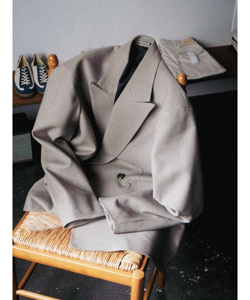 The CLASIK ダブルブレストピーコート グレー The CLASIK【ザクラシック】正規取り扱い店、通販可能 ON LINE