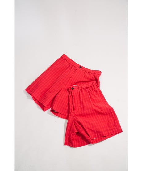 BISOWN "Exclusive" COTTON HIDDEN CHECK EASY SHORTS