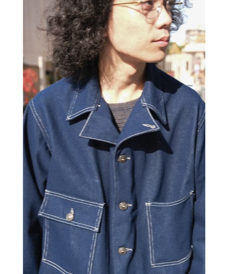 FAUVES "Exclusive" CARPENTER SHORT JACKET - DENIM-