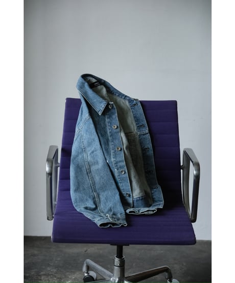 ensou. Erased Jean Jacket-Splash