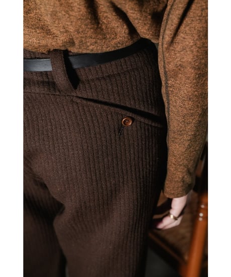 Gorsch the merry coachman Round York Wide Ridge Wool Trousers