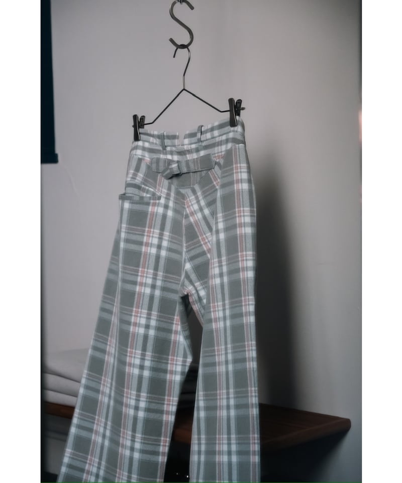 パンツ m's braque wide check slacks m's braque 