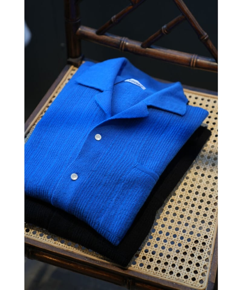 COOHEM WOOL SILK STRIPE KNIT SHIRT | MusterWerk