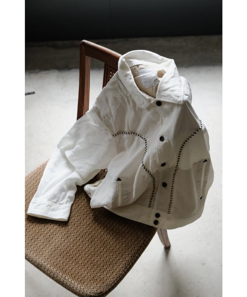 ANCELLM アンセルム WESTERN JACKET ホワイト 白 2 WESTERN JACKET(WHITE) – ANCELLM