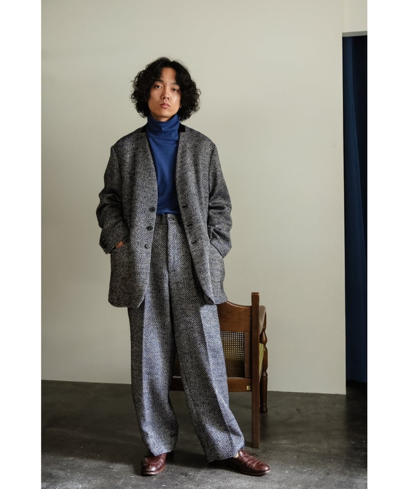 パンツ BISOWN MIXTWEED EASY SLACKS BISOWN MIXTWEED EASY SLACKS