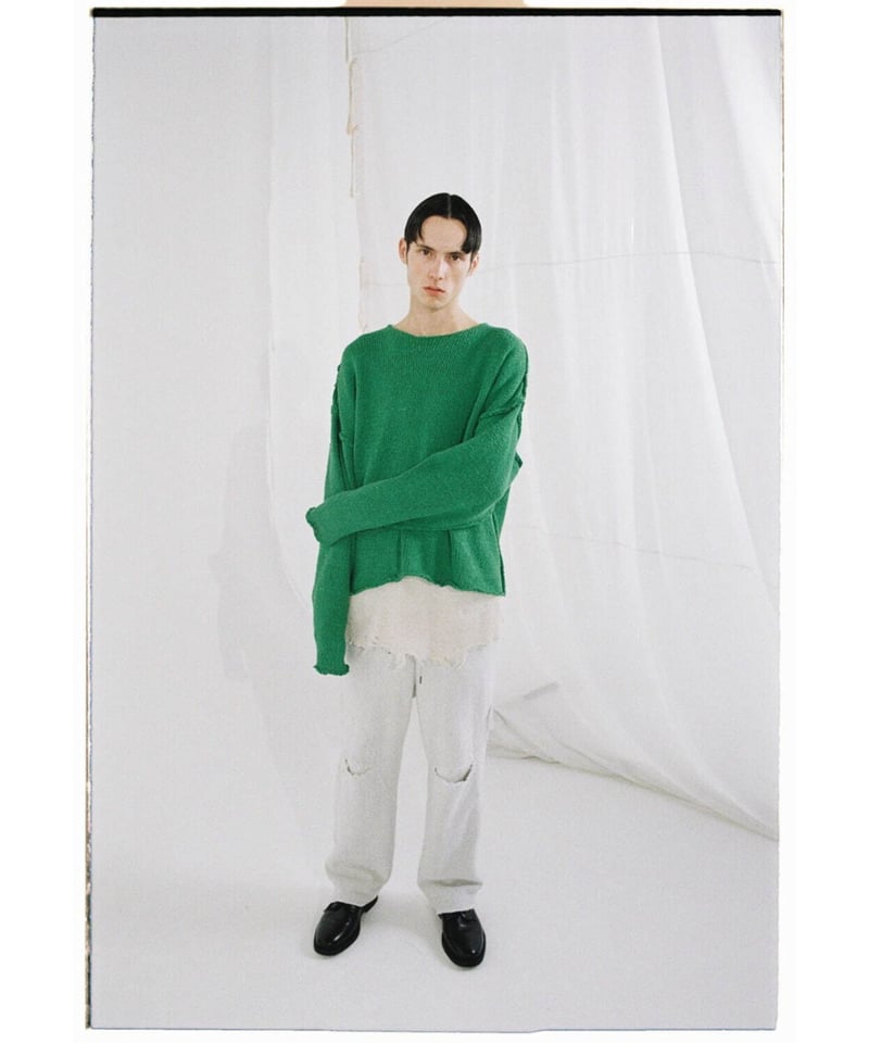 ANCELLM CRASH SWEAT LAYERED PANTS | MusterWerk ANCELLM CRASH SWEAT LAYERED PANTS | MusterWerk